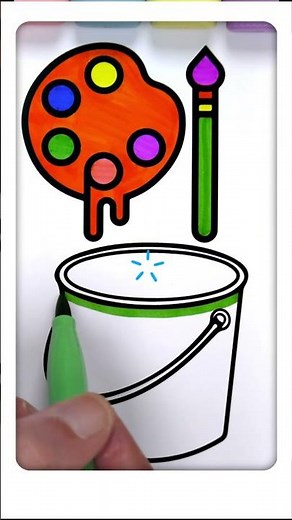 Relaxing Marker Coloring ASMR 🎨 Learn Colors for Kids