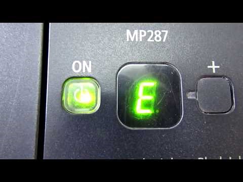 E03 Canon MP287 ขึ้น E03 ระบบกลไกติดขัดทำงานผิดพลาด