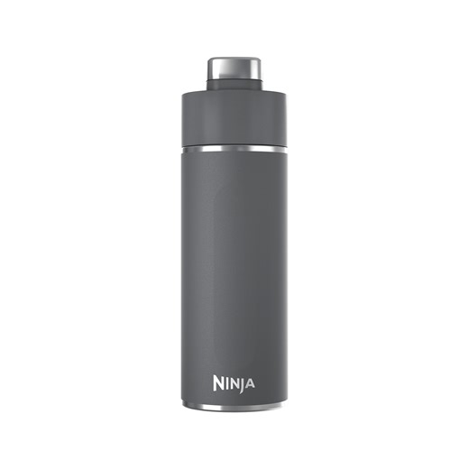 Ninja Thirsti Large Insulated Reusable Water Bottle for Travel (Grey)