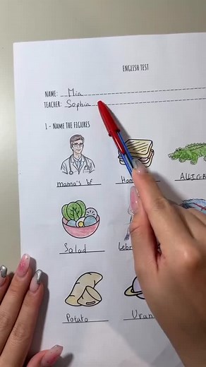 kids papper checking on Instagram: "Mia paper.............if you are not satisfied with my checking method you can tell me in the comment section. #teachersophia #teacher #eleve#correction #school #test #professoresnotiktok #asmr #teacher #students #test #english #englishtest viralreels #foryoupage Do you like Mia paper?"