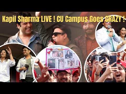 Kapil Sharma LIVE at Chandigarh University 😍🔥 | Full Fun, Comedy & Student Reactions