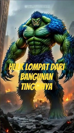 Hulk lompat dari bangunan tingginya ‪@AnimasiKids-h8z‬ #hulk #animasi #short #kartun