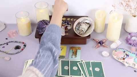 ZenBless Wooden Altar Table with Tarot Card Holder, Little Meditation Table with 1 Drawer, Moon Phases and Tree of Life Witch Altar Table Meditation Room Decor, Wiccan Supplies and Tools,12" x 8"