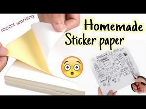 diy sticker paper without double sided tape | how to make sticker paper | homemade sticker paper