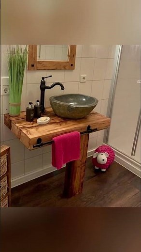 Lavamanos rústicos super bonitos 🤩💯✨.