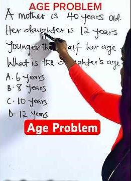 Fastest way to solve Age problem #viralmathshorts