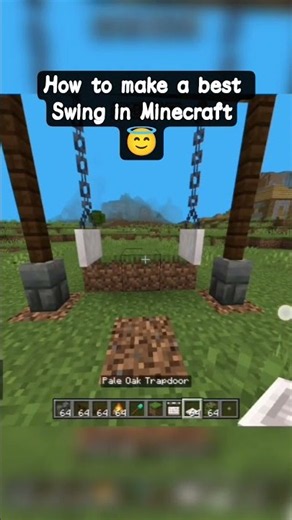 How to Build a Beautiful Swing in Minecraft! ✨🏡