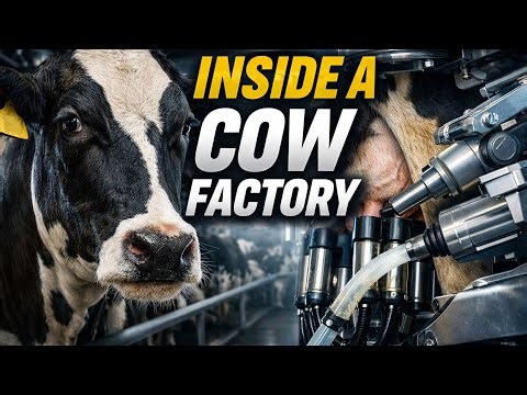 Inside a Modern Cow Factory | How Milk Is Made Using Advanced AI Technology
