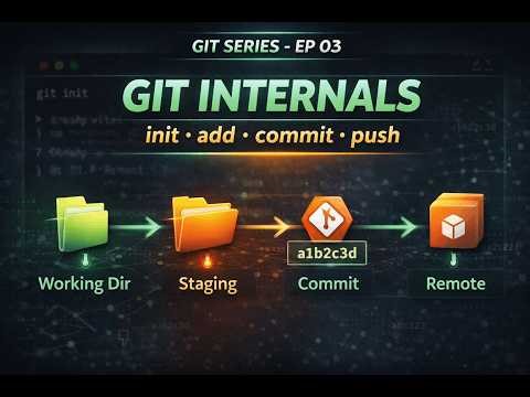 Git Series - Ep 0x03 | Git Internals Explained | git init, add, commit & push Deep Dive with Github