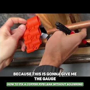 DIY Copper Pipe Repair – No Solder Needed! #plumbingdiy #sharkbite #homerepairs