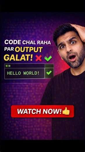 Python Error Nahi… Phir Bhi Output Wrong? 😵#youtube