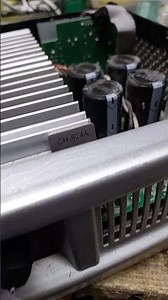 QSC GX5 Power_Amplifier Clipping on R-Channel open Resistor and Corroded components found on PCB.