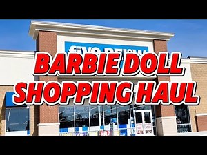 🎀BARBIE DOLL SHOPPING AT FIVE BELOW! 💕 Fashion Packs, Miniatures & Doll Finds for Collectors!🎀