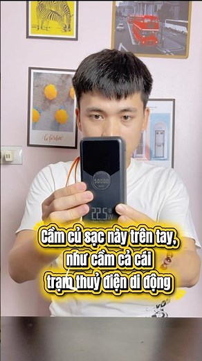 Sạc dự phòng Gutek chính hãng pin trâu 50000mAh #reviewmavui #sacduphong