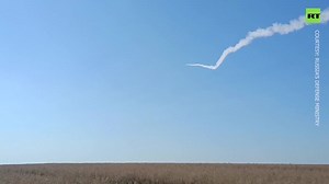 35 reactions | Russian anti-aircraft missile destroys US-made Switchblade drone The Russian Defense Ministry has released footage showing a Tor-M2 anti-aircraft system intercepting a US-made Switchblade kamikaze drone deployed by Ukrainian forces. https://rumble.com/v3ljx4p-russian-anti-aircraft-missile-destroys-us-made-switchblade-drone.html | Forbidden News | Facebook