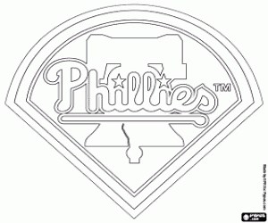 Logo of Philadelphia Phillies coloring page printable game