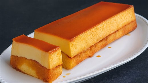The easiest custard pudding cake you can make