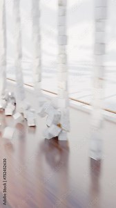 Physics 3D loop shapes animation Stock Video