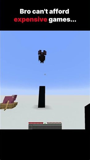Bro can't afford expensive games... #minecraft
