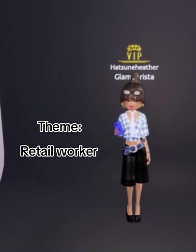 Roblox Dress to Impress Retail Worker Outfit Showcase