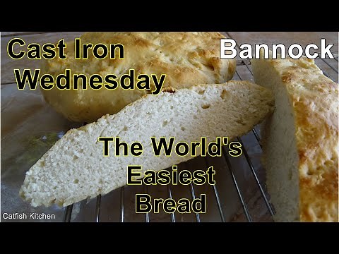 The World's Easiest Bread, Traditional Bannock, Video recipe.