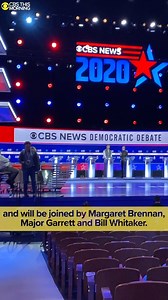 40K views · 86 reactions | UP CLOSE: Tonight's debate stage features 16 different cameras, 646 lights and monitors broadcasting 35 million pixels. Take a look at what went into months of planning the Democratic Debate tonight on CBS. | CBS Mornings | Facebook