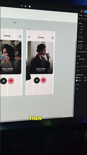 Creating Swipeable Cards interactive prototype with Figma ♥️👋 #ui #design #ux #designers