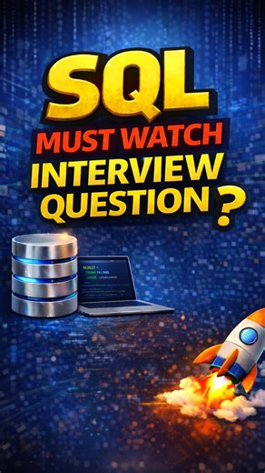 arjun.sai on Instagram: "SQL MUST WATCH INTERVIEW QUESTION 🚨👇 If you’re preparing for Data Analyst / Business Analyst / SQL Developer interviews, 👉 don’t skip this reel 📌 Save it 📌 Share it with your interview buddy #SQLInterview #DataAnalyst #mysql #InterviewPreparation #sqlswathimuthyam"