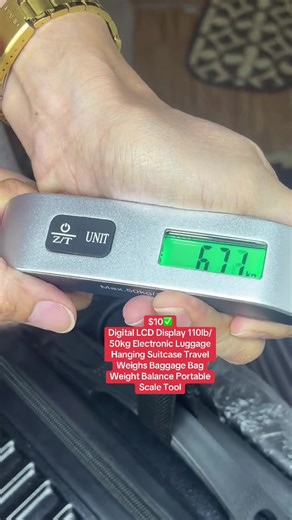$10✅ Digital LCD Display 110lb/50kg Electronic Luggage Hanging Suitcase Travel Weighs Baggage Bag Weight Balance Portable Scale Tool