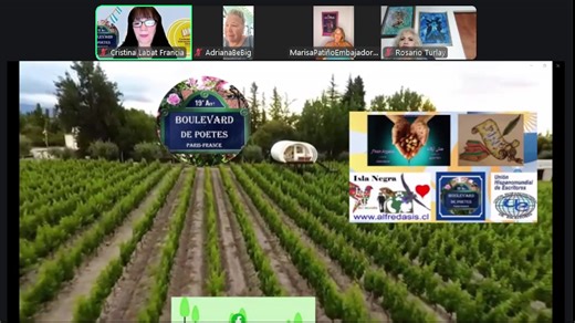 Bienvenidos a la Tercera feria virtual del libro de argentina hoy tenemos la presentaicon de A argentina con pintura musica historia y poesia junto con la embajadora cristina labat | Feria Virtual del Libro Argentina