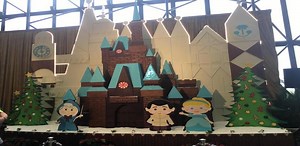 Gingerbread Castle Display Up at the Disney's Contemporary Resort | Chip and Company