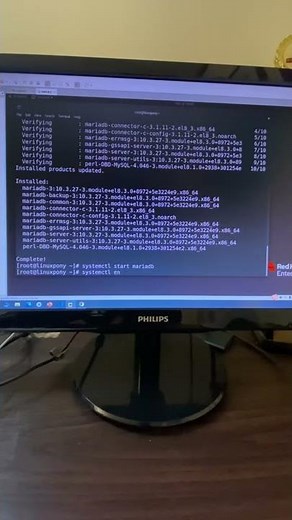 Enable MariaDB after installation, Red Hat Enterprise 8 Linux Tutorial 15