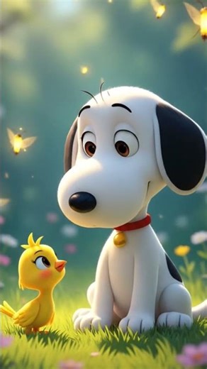 Heartwarming Moments: Snoopy & Woodstock’s Friendly Chat