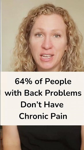 64% of People with Back Problems Don't Have Chronic Pain
