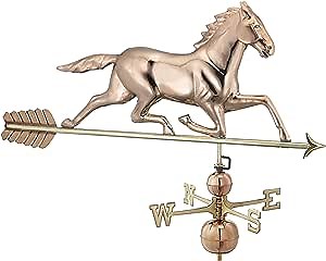 Good Directions Large Horse Estate Weathervane, Pure Copper