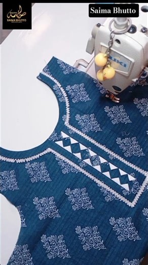 Easy and simple neck design for beginners step by step guide #shorts #youtubeshorts #sewinghacks