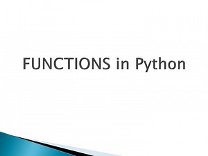 Understanding Functions in Python: Definition, Usage, and Importance - SlideServe