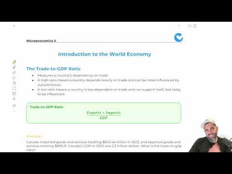 Trade-to-GDP Ratio Explained | COMM 220 Exam Prep