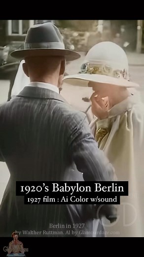 134K views · 10K reactions | The Real Roaring 20s Berlin 1927 in color with sound. Brought to life with AI neural networks. Excerpt from a classic silent documentary Berlin: Symphony of a City. See full film on Glamourdaze YouTube channel. #timetravel | Glamour Daze | Facebook