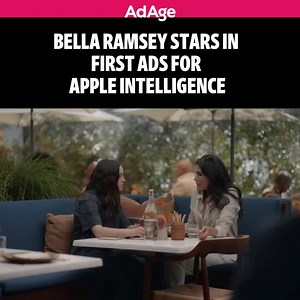 Bella Ramsey stars in Apple’s first spots for Apple Intelligence, the AI system on the iPhone 16 and iPhone 16 Pro. https://adage.com/creativity/work/bella-ramsey-stars-comical-first-ads-apple-intelligence/2580456 | Ad Age