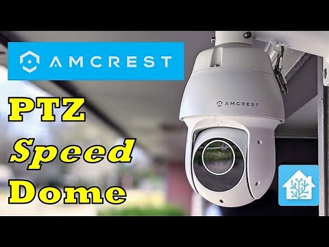 Amcrest PTZ Speed Dome Camera | 12x Optical Zoom | Integrated with Home Assistant and Blue Iris