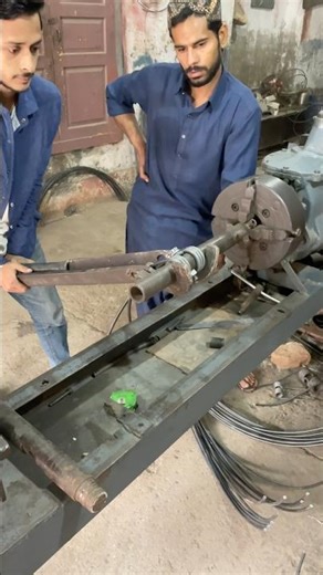 Simple New Double Sided Spring Made on Lathe Machine #shorts