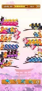 Bird Sort 2 Level 107 Solution | #birdsort #birdsortpuzzle #birdsortcolorpuzzle #birdsortcolor