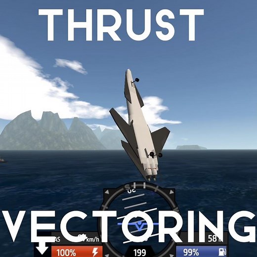 Simple Planes Thrust Vectoring Tutorial | Use XML to turn off collision. | #guide #simpleplanes