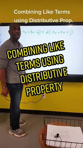 Combining Like Terms using Distributive Property