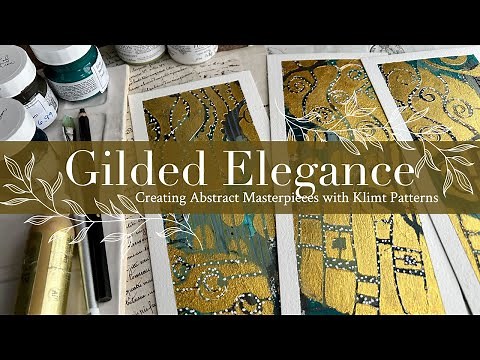 Gilded Elegance: Creating Abstract Masterpieces with Klimt Patterns