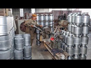 Incredible Process of Making Milk Cans | Factory Manufacturing Process
