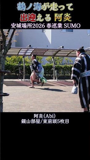 鶴ノ海が走って出迎える 阿炎❗【安城場所2026 春巡業 大相撲】Sumo