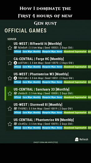 Join the Sanctuary 33 Contest in Rust Console
