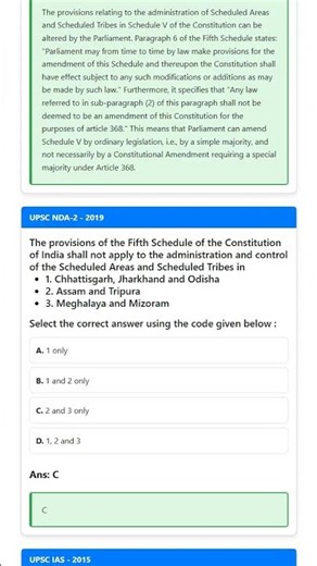 Fifth Schedule: Administration and Control of Scheduled Areas and Scheduled Tribes